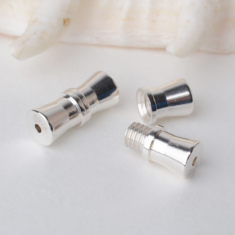 Jewelry Making Yarn - Solid 925 Sterling Silver Thread clasp
