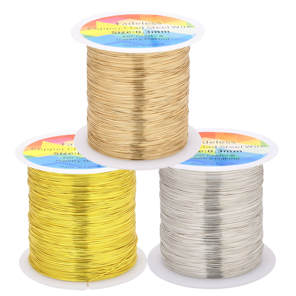 Jewelry Making Yarn - 100m/328ft Fadeless Copper Clad Steel Wire