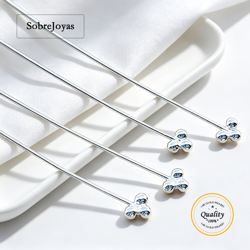 3 Ball Headpin 925 Sterling Si - Jewelry Making Head Pins recension och pris