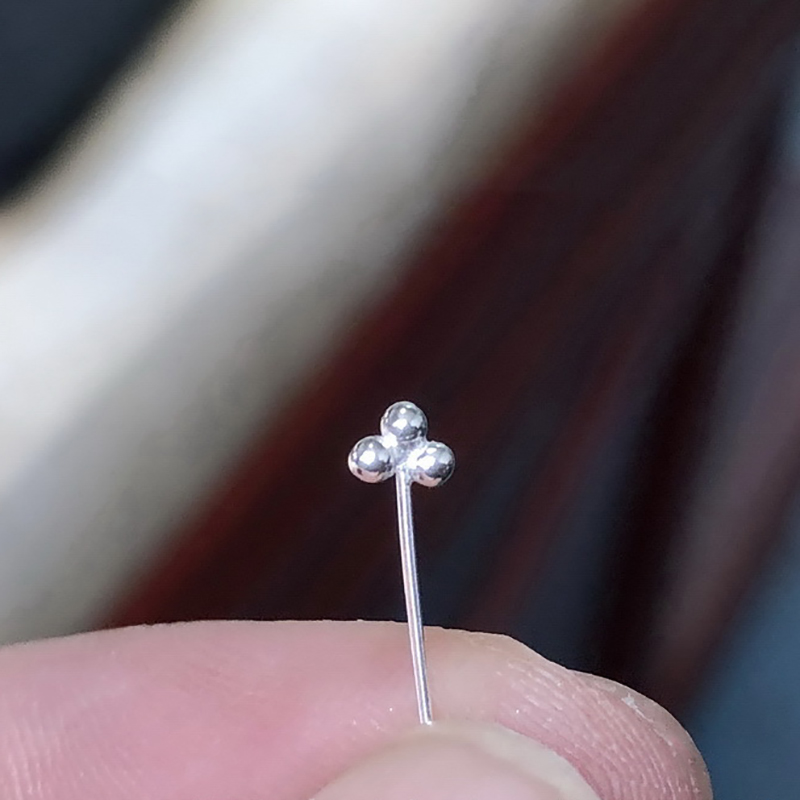 3 Ball Headpin 925 Sterling Si - Jewelry Making Head Pins recension och pris
