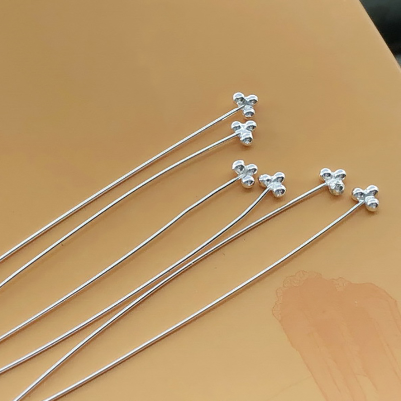 3 Ball Headpin 925 Sterling Si - Jewelry Making Head Pins recension och pris