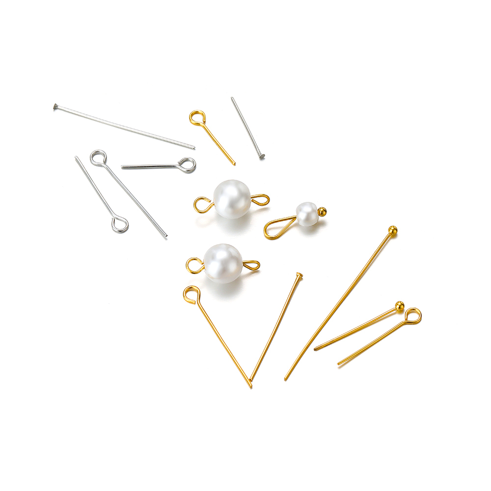 100/50pcs Stainless Steel Eye  - Jewelry Making Head Pins recension och pris