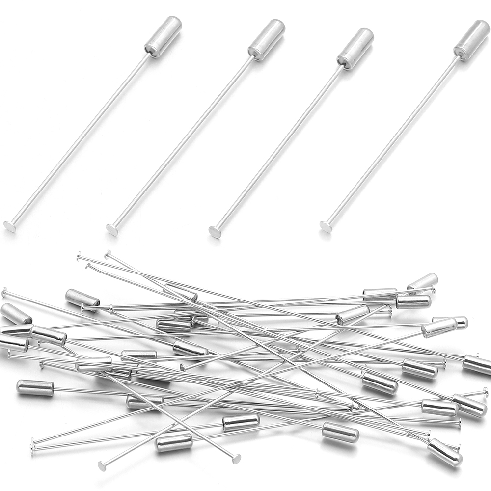 10pcs 60/90/120mm Copper Brooc - Jewelry Making Head Pins recension och pris
