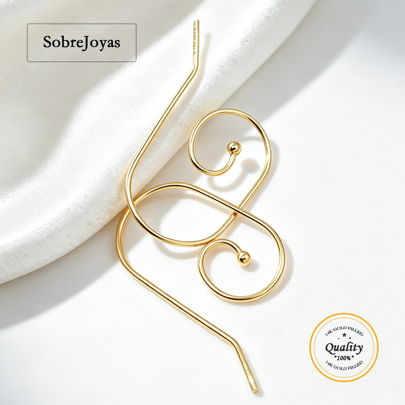 Interchangeable Ball End Ear W - Jewelry Making Gold Wire recension och pris