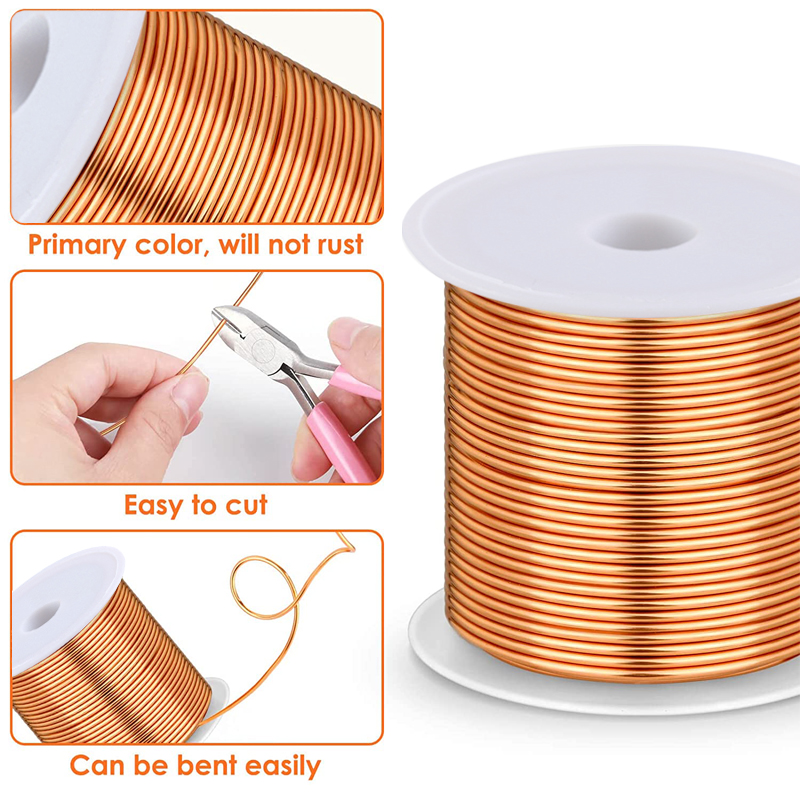 1-3Roll  Soft Copper Wire for  - Jewelry Making Yarn recension och pris