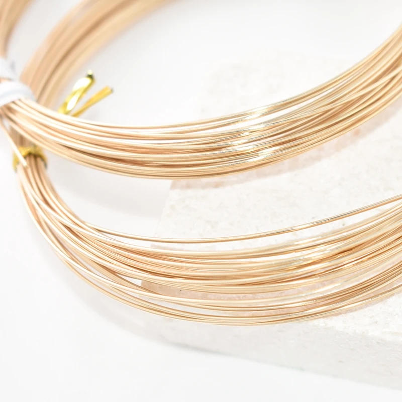 14K Gold Filled Round One Mete - Jewelry Making Gold Wire recension och pris
