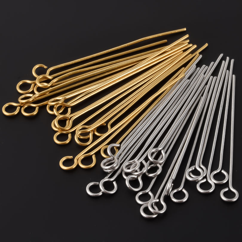 50pcs/lot 304 Stainless Steel  - Jewelry Making Head Pins recension och pris