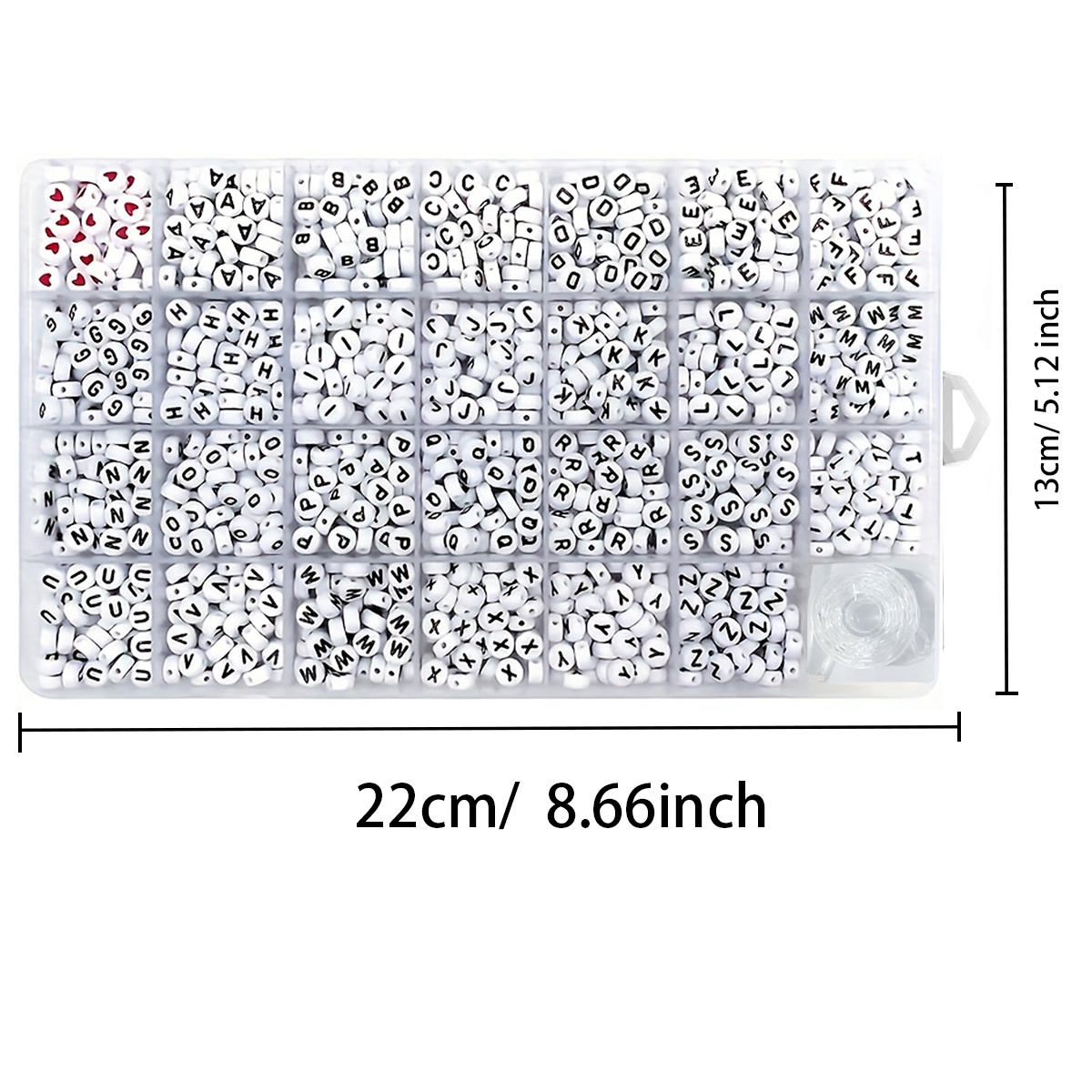 1300 4x7 round acrylic letter  - Jewelry Making Yarn recension och pris