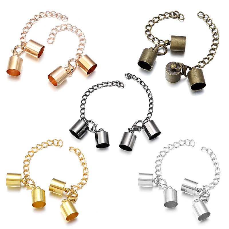10Sets Leather Cord End Caps W - Jewelry Making Chain recension och pris
