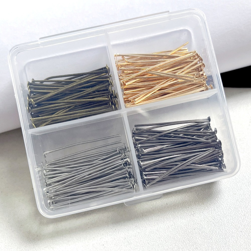 400pcs Mixed Iron Head Pins 30 - Jewelry Making Head Pins recension och pris