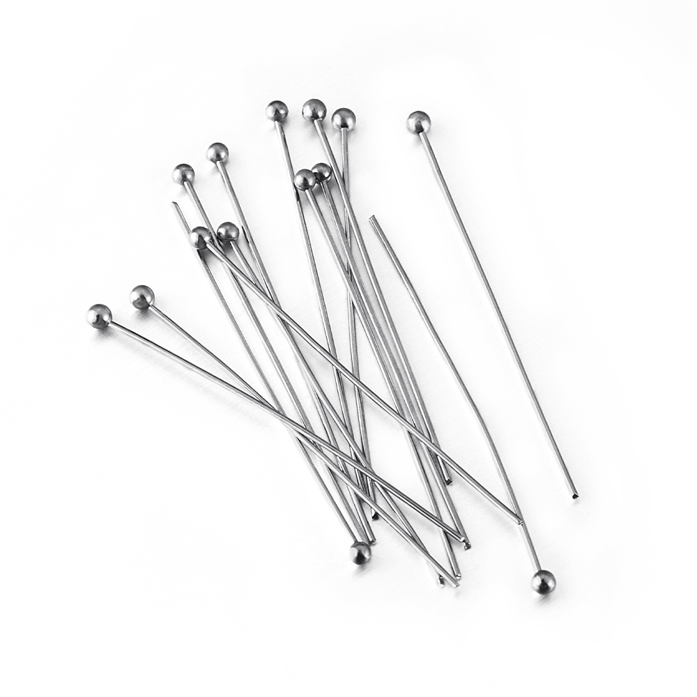 50Pcs/lot 12 14 16 20 25 30 35 - Jewelry Making Head Pins recension och pris