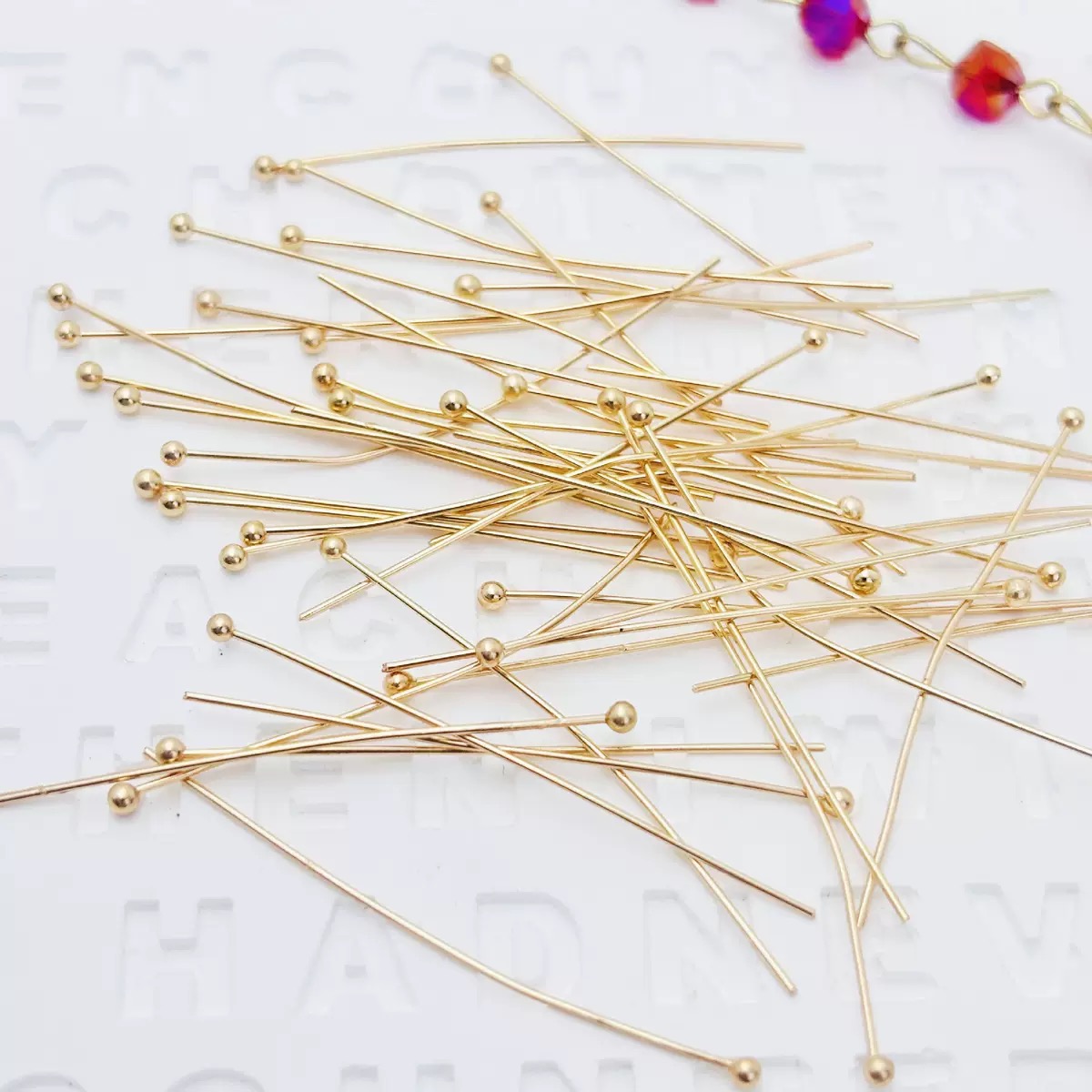 200pcs/lot 16 20 25 30 40 50mm - Jewelry Making Head Pins recension och pris