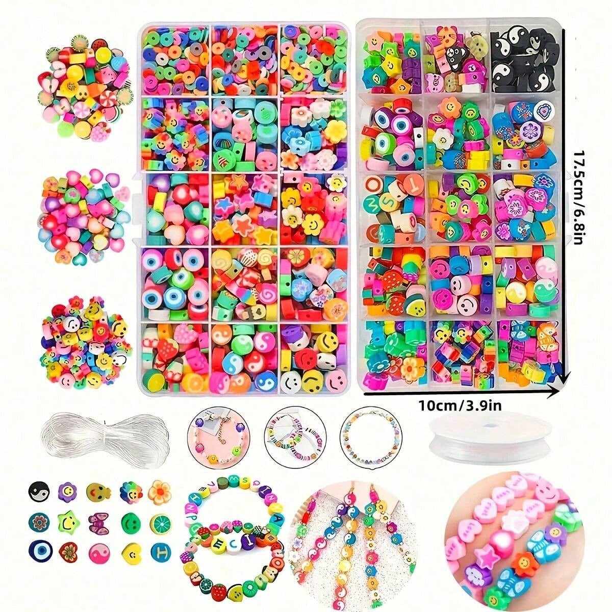 1450/1200/250pcs Polymer Clay  - Jewelry Making Yarn recension och pris