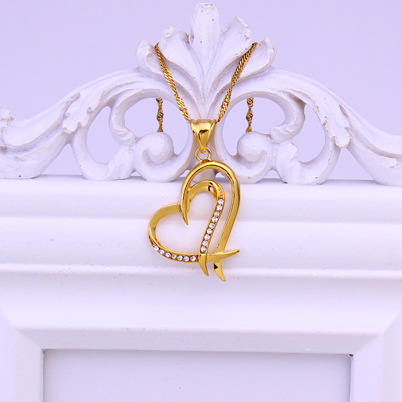 FS Heart Pendant Necklace Gold - Jewelry Making New Zealand recension och pris