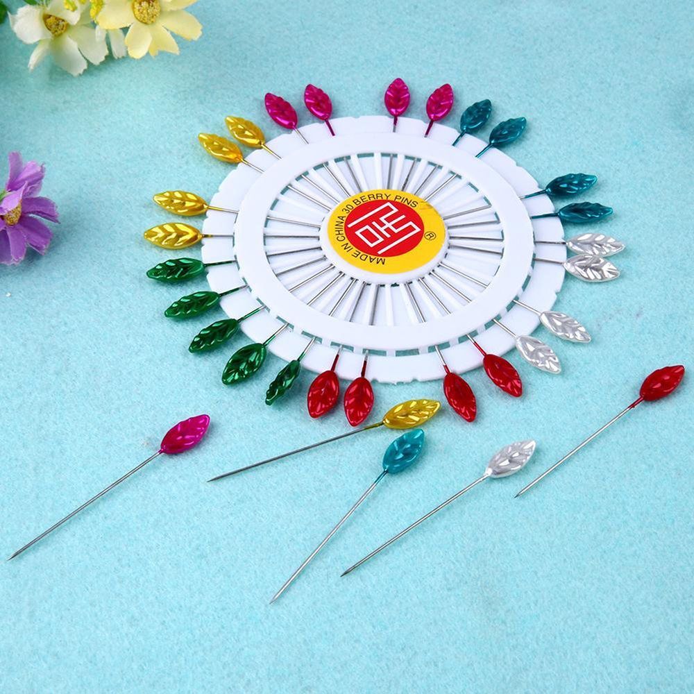 Straight Head Colorful Wedding - Jewelry Making Head Pins recension och pris