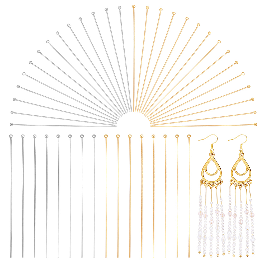 140pcs 2.7 inch(70mm) 304 Stai - Jewelry Making Head Pins recension och pris