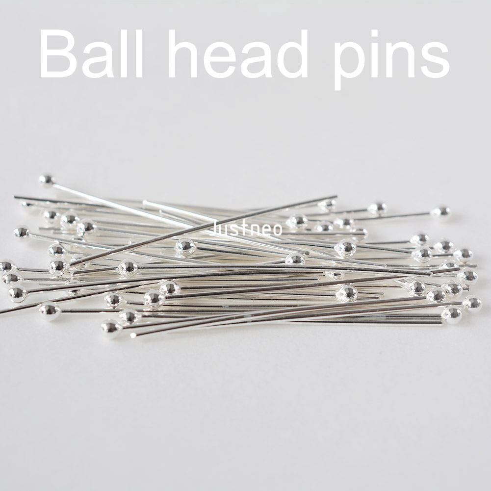 925 Sterling Silver Ball Head  - Jewelry Making Head Pins recension och pris