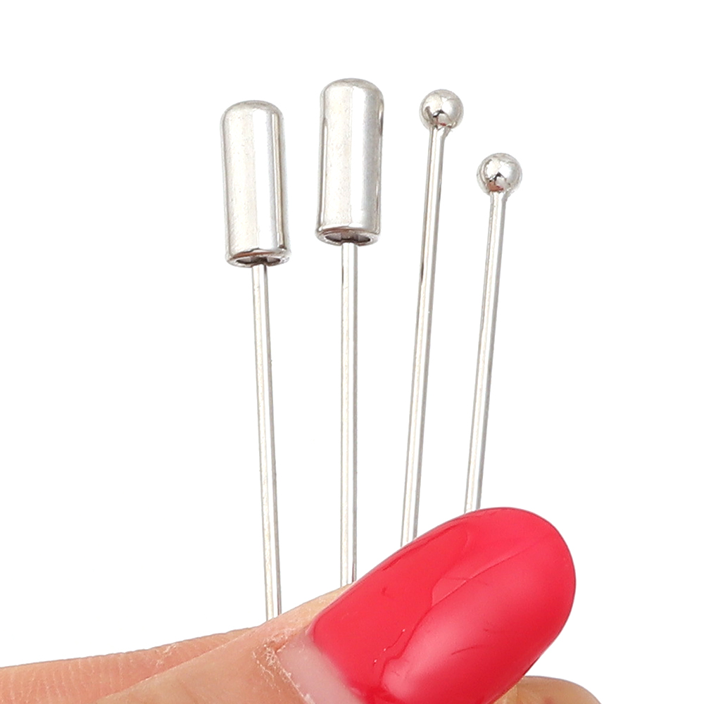 10pcs/lot 60/90cm Rhodium Colo - Jewelry Making Head Pins recension och pris