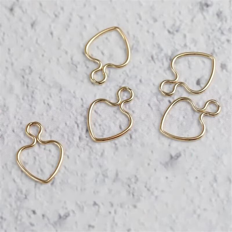 14K Gold Filled 10mm Wire Hear - Jewelry Making Gold Wire recension och pris