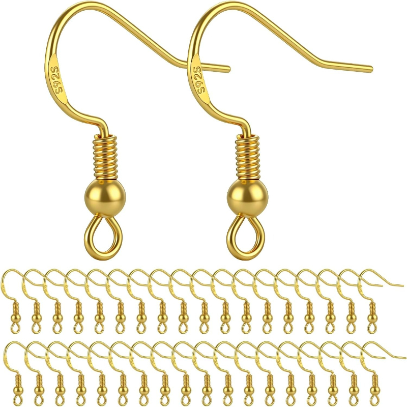 50pcs Gold Plated 925 Silver T - Jewelry Making Gold Wire recension och pris