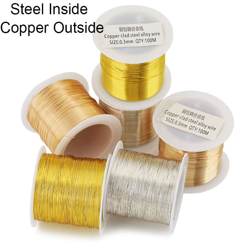 100meters Copper Stainless Ste - Jewelry Making Yarn recension och pris