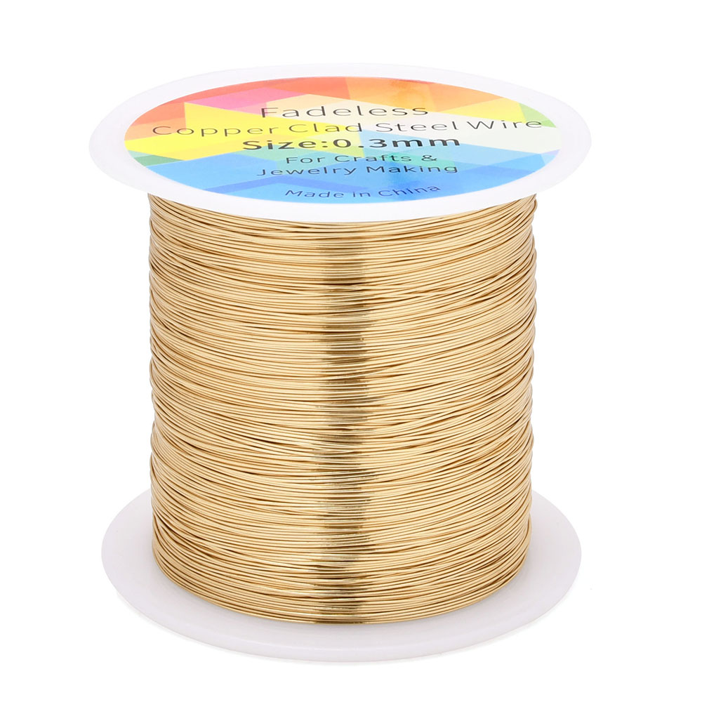 100m/328ft Fadeless Copper Cla - Jewelry Making Yarn recension och pris
